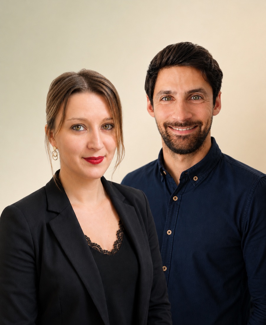 Benjamin Lesage et Zelinda Schaller, experts-comptables associés chez Axelio Conseil